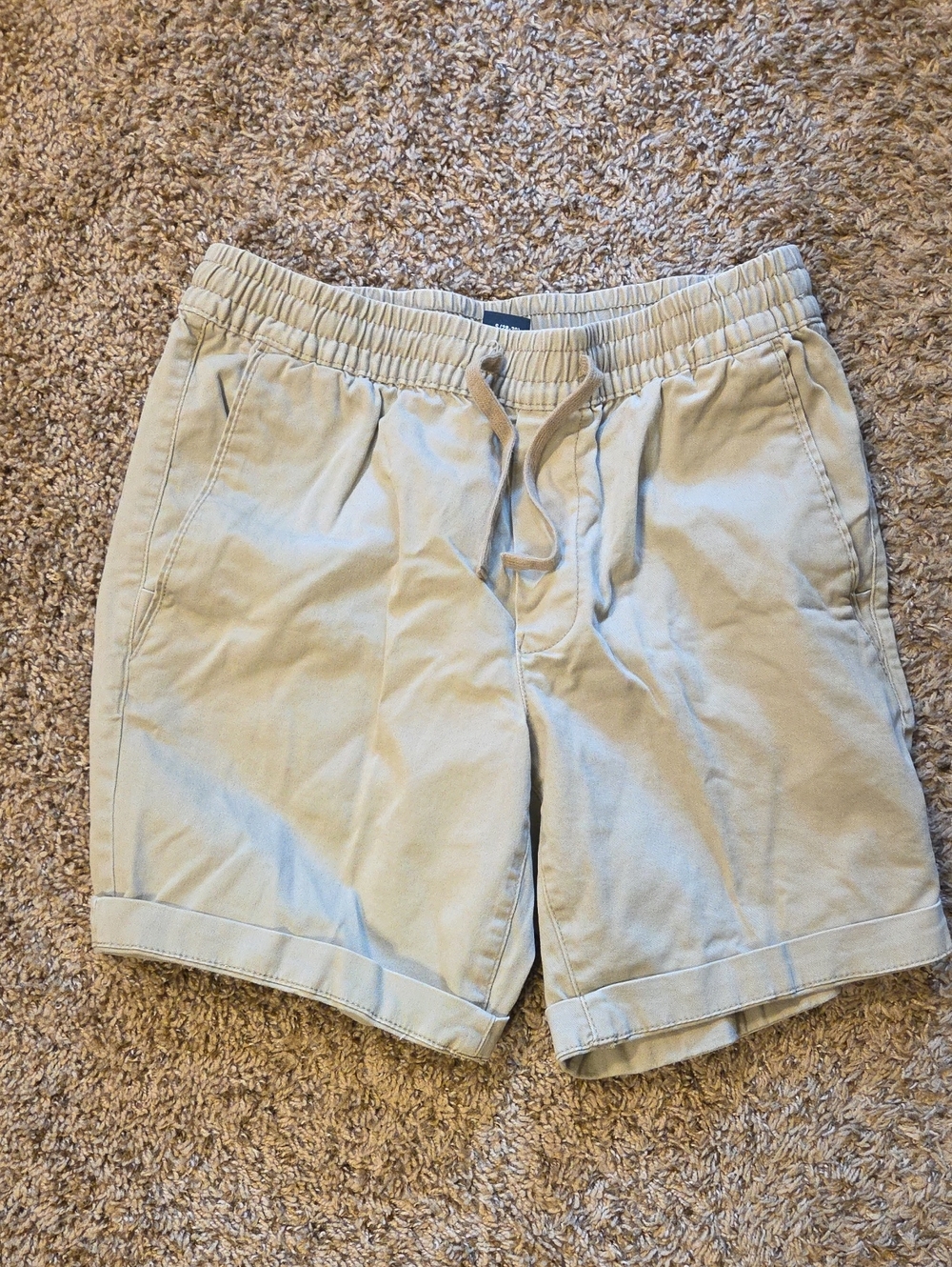 George Light Khaki Athletic Drawstring Shorts